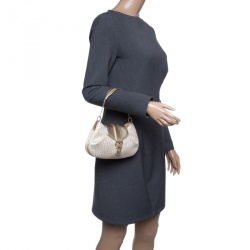 Pre Owned حقيبة كلتش ديور صغيرة كانفاس ديوريسيمو ذهبية