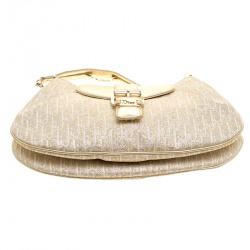 Pre Owned حقيبة كلتش ديور صغيرة كانفاس ديوريسيمو ذهبية