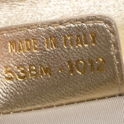 Pre Owned حقيبة كلتش ديور صغيرة كانفاس ديوريسيمو ذهبية