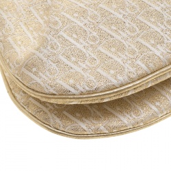 Pre Owned حقيبة كلتش ديور صغيرة كانفاس ديوريسيمو ذهبية