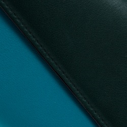 Pre Owned Dior Dark Green/Turquoise Leather Diorissimo Continental Wallet
