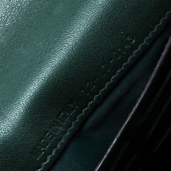 Pre Owned Dior Dark Green/Turquoise Leather Diorissimo Continental Wallet
