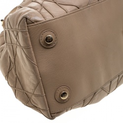 مملوكة مسبقًا Dior Brown Quilted Cannage Leather Le Trente Hobo