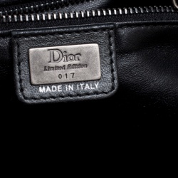 مملوكة مسبقًا Dior Black/Bronze Lizard and Leather Limited Edition 017 Jeanne Frame Satchel