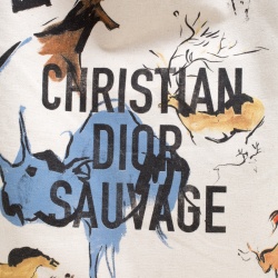 Pre Owned حقيبة يد ديور جاديور شوبر كانفاس مطبوعة متعددة الألوان