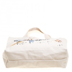 Pre Owned حقيبة يد ديور جاديور شوبر كانفاس مطبوعة متعددة الألوان