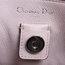 Pre Owned حقيبة يد ديور شوبر ديوريسيمو كبيرة جلد حُبيبي أزرق داكن