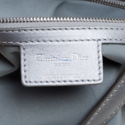 مملوكة مسبقًا Dior Silver Coated Canvas Medium Panarea Shopper Tote