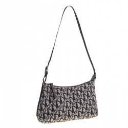 Pre Owned حقيبة يد صغيرة ديور كانفاس ديوريسيمو سوداء/ رمادية