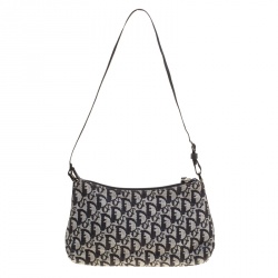 Pre Owned حقيبة يد صغيرة ديور كانفاس ديوريسيمو سوداء/ رمادية