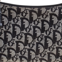 Pre Owned حقيبة يد صغيرة ديور كانفاس ديوريسيمو سوداء/ رمادية