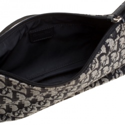 Pre Owned حقيبة يد صغيرة ديور كانفاس ديوريسيمو سوداء/ رمادية