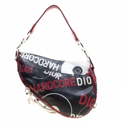 Pre Owned Dior Multicolor Coated Fabric Hardcore Saddle Bag