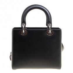 مملوكة مسبقًا حقيبة يد ديور ليدي ديور متوسطة جلد بيج