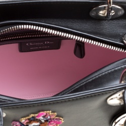 مملوكة مسبقًا حقيبة يد ديور ليدي ديور متوسطة جلد بيج