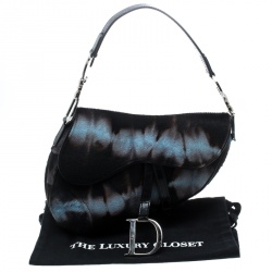 Pre Owned Dior Multicolor Calfhair Saddle Bag