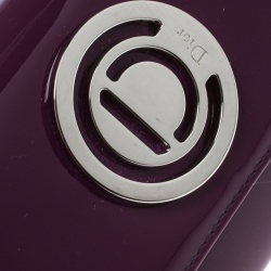 مملوكة مسبقًا محفظة ديور جلد لامع بنفسجية