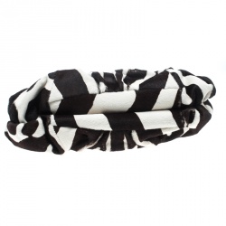 Pre Owned حقيبة ديور شعر عجل طباعة حيوان بيضاء/ سوداء