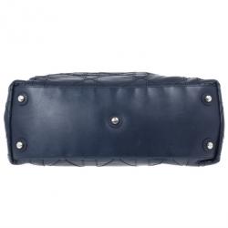 مملوكة مسبقًا Dior Navy Lambskin Leather Le 30 Cannage Tote