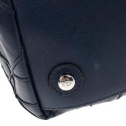 مملوكة مسبقًا Dior Navy Lambskin Leather Le 30 Cannage Tote