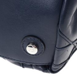 مملوكة مسبقًا Dior Navy Lambskin Leather Le 30 Cannage Tote