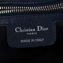 مملوكة مسبقًا Dior Navy Lambskin Leather Le 30 Cannage Tote