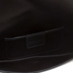 مملوكة مسبقًا Dior Black Cannage Quilted Crystal Satin Clutch