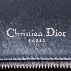 مملوكة مسبقًا حقيبة كتف ديور ديوراما صغيرة جلد سحلية صفراء