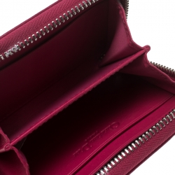 مملوكة مسبقًا محفظة عملات معدنية ديور توتي جلد لامعة كاناج وردية