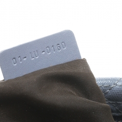 Pre Owned Dior Grey Cannage Coated Canvas Panarea Clutch