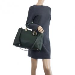 مملوكة مسبقًا Dior Large Green Smooth Calfskin Diorissimo Bag