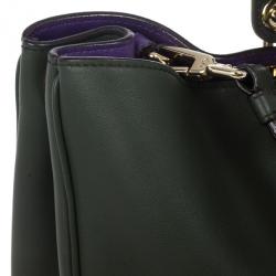 مملوكة مسبقًا Dior Large Green Smooth Calfskin Diorissimo Bag