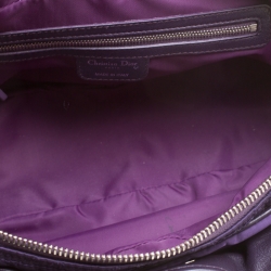 مملوكة مسبقًا Dior Purple Cannage Nylon Satchel