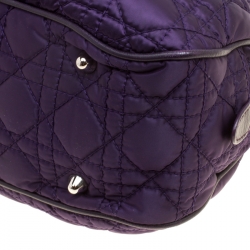 مملوكة مسبقًا Dior Purple Cannage Nylon Satchel