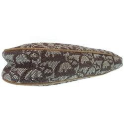 Pre Owned Dior Brown Canvas Saddle Bag