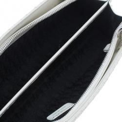 مملوكة مسبقًا Dior White Leather Lady Dior East/West Satchel