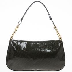 Pre Owned Christian Dior Patent Monogram "Maris Pearl" Shoulder Bag