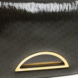 Pre Owned Christian Dior Patent Monogram "Maris Pearl" Shoulder Bag