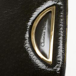 Pre Owned Christian Dior Patent Monogram "Maris Pearl" Shoulder Bag