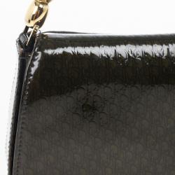 Pre Owned Christian Dior Patent Monogram "Maris Pearl" Shoulder Bag