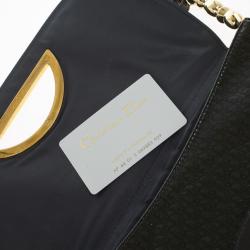 Pre Owned Christian Dior Patent Monogram "Maris Pearl" Shoulder Bag