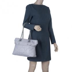 مملوكة مسبقًا حقيبة توت ديور رمادي جلد خروف كاناج جرانفيل روابط سلسلة