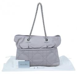 مملوكة مسبقًا حقيبة توت ديور رمادي جلد خروف كاناج جرانفيل روابط سلسلة