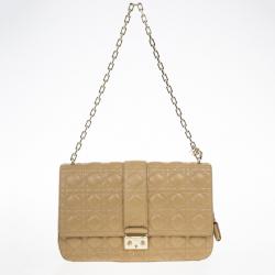Pre Owned Dior Beige Miss Dior Large Bag