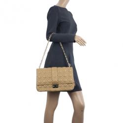 Pre Owned Dior Beige Miss Dior Large Bag