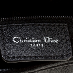 Pre Owned Dior Black Leather Saddle Bag