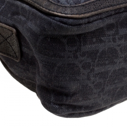 Pre Owned Dior Blue/Orange Diorissimo Canvas Flight Shouder Bag