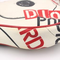 Pre Owned Dior Multicolor Printed Canvas Saddle Bag