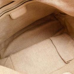 Pre Owned Dior Cream Coated Canvas Cherie Tote Bag