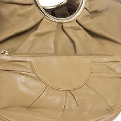 مملوكة مسبقًا Dior Camel Leather Babe Bag with Clutch